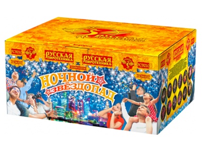 Ночной звездопад Комбинированный Фейерверк купить в Белинском | belinskij.salutsklad.ru