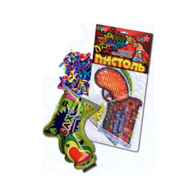 Пистоль Надувная хлопушка купить в Белинском | belinskij.salutsklad.ru