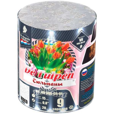 Тюльпаны Батарея салютов купить в Белинском | belinskij.salutsklad.ru